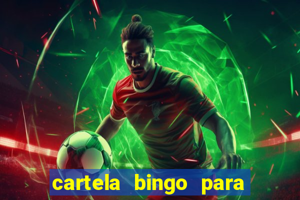 cartela bingo para cha de cozinha imprimir gratis